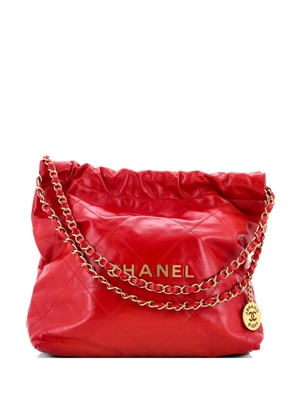 CHANEL Pre-Owned 22 Chain Quilted Calfskin Small hobo bag - Red