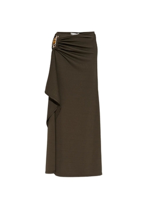 Christopher Esber buckle gathered skirt - Green