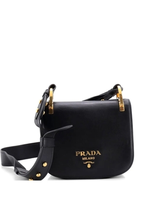 Prada Pre-Owned Pionniere Saddle City Calfskin Small crossbody bag - Black