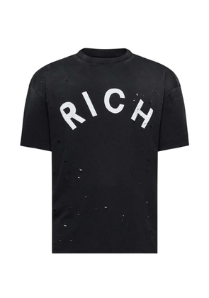 John Richmond destroyed T-shirt - Black