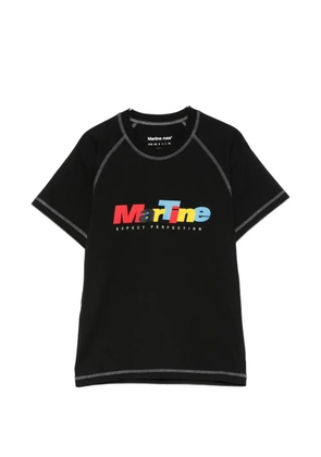 Martine Rose contrast stitching graphic T-shirt - Black