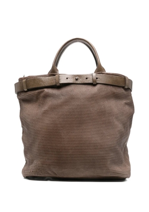REPTILE´S HOUSE Bee textured tote bag - Brown