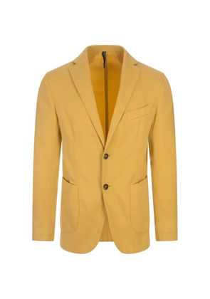 russocapri oxford button blazer - Yellow