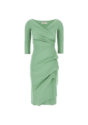 CHIARA BONI La Petite Robe Florien draped dress - Green