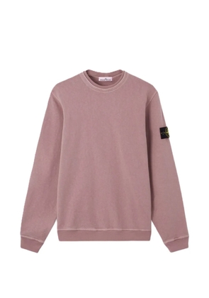 Stone Island logo patch sweatshirt - Purple