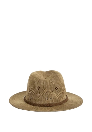 Barbour woven braided trilby hat - Neutrals