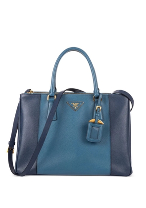 Prada Pre-Owned Galleria panelled two-way handbag - Blue