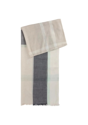 Barbour Maisy tartan-pattern scarf - Neutrals