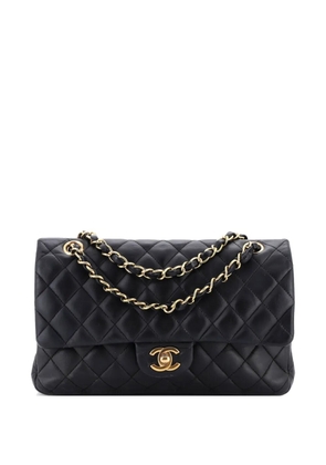 CHANEL Pre-Owned Classic Double Flap Bag Quilted Lambskin Medium shoulder bag - Black