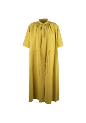 Paul Smith gathered shirt dress - Yellow