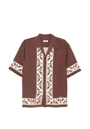 SANDRO patterned shirt - Brown