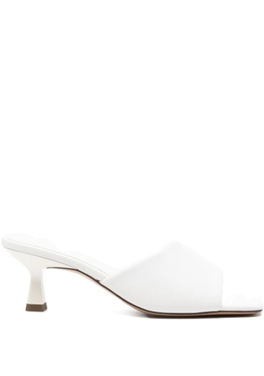 SANDRO 60mm leather sandals - White