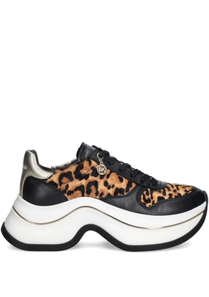 Michael Michael Kors Arla leopard-print sneakers - Black