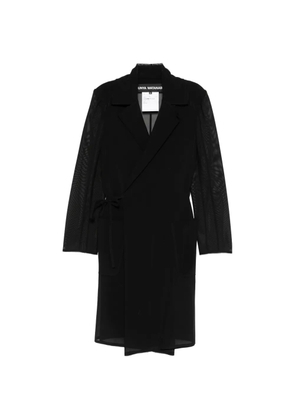 Junya Watanabe mesh-panel coat - Black