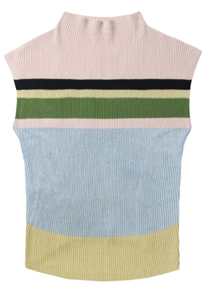 Kiko Kostadinov stripe-pattern vest - Pink