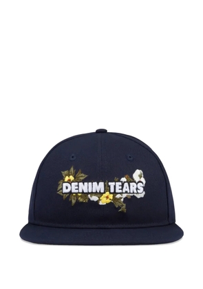 Denim Tears floral-logo adjustable cap - Blue