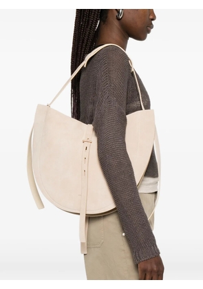 MINOBOSSI Liz suede shoulder bag - Neutrals