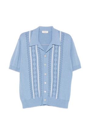 Piacenza Cashmere patterned shirt - Blue
