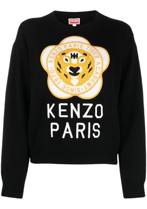 Kenzo Tiger Academy wool-blend jumper - Black