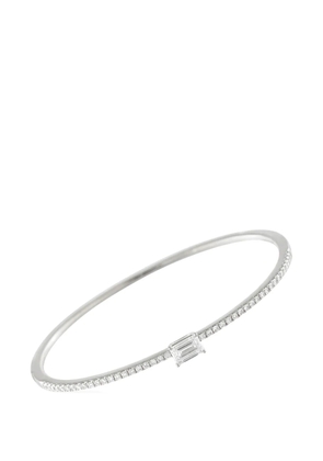 LB Exclusive emerald-cut diamond bangle bracelet - Silver