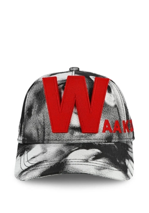 Walter Van Beirendonck Glitch curved-brim cap - White