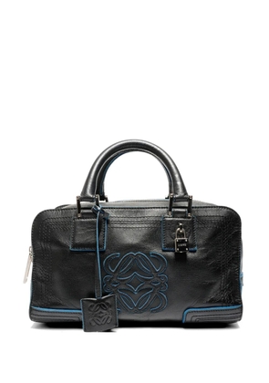 Loewe Pre-Owned 2008 Anagram leather handbag - Black