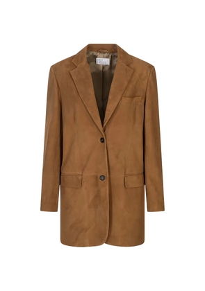 Giuseppe Di Morabito button suede blazer - Brown