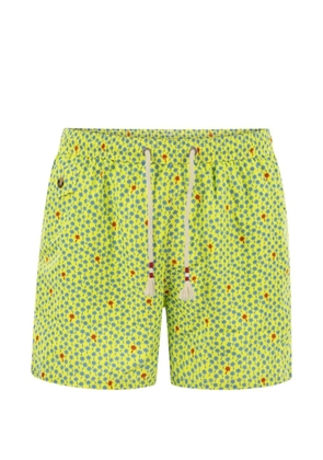 MC2 Saint Barth logo-patch swim short - Yellow