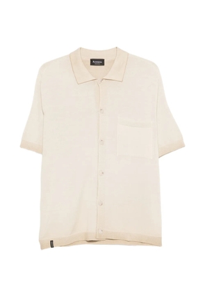 AROVESCIO pocket short-sleeve shirt - Neutrals