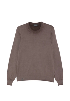 AROVESCIO crew-neck sweater - Brown