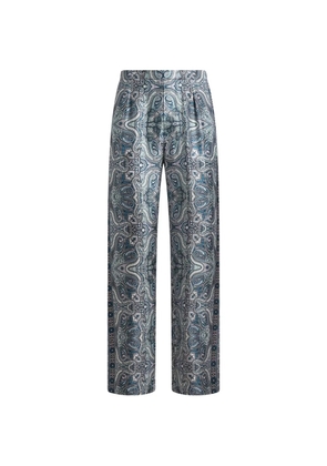 ETRO paisley-print trousers - Blue