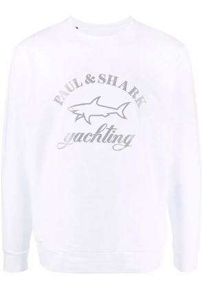 Paul & Shark logo print sweatshirt - White