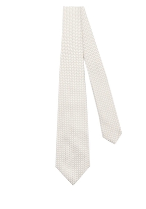 Kiton patterned tie - Neutrals