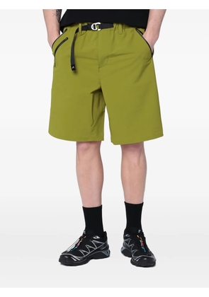 PURPLE MOUNTAIN OBSERVATOR zip-pocket belted shorts - Green