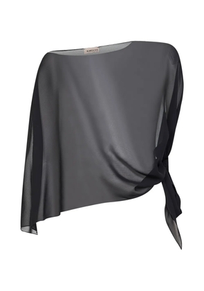 Blanca Vita Sdefy boat-neck stole - Black