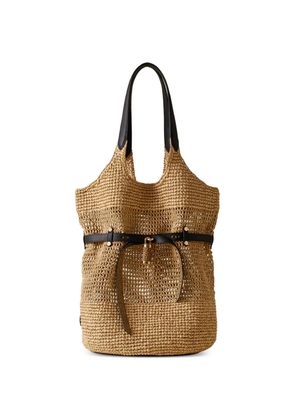 Borbonese large Premiere shoulder bag - Neutrals