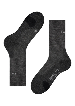 Falke logo-detail crew socks - Black
