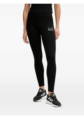 Ea7 Emporio Armani logo-detail leggings - Black
