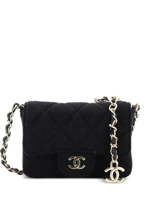 CHANEL Pre-Owned Classic Flap Chain Quilted Jersey Mini belt bag - Black