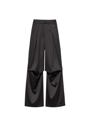 Aniye By Miriam baggy pinstripe trousers - Black