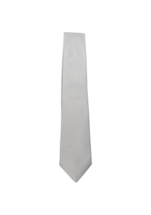 Emporio Armani textured tie - Grey