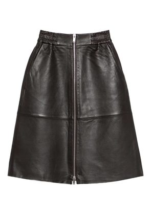 Ba&Sh Pona zip-fastening midi skirt - Brown