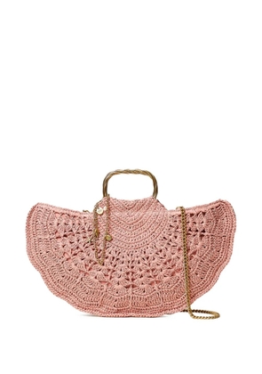 TWINSET woven-construction clutch bag - Pink