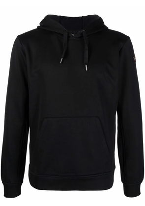 Paul & Shark logo patch hoodie - Black