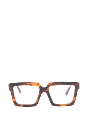 Kuboraum square-frame glasses - Brown