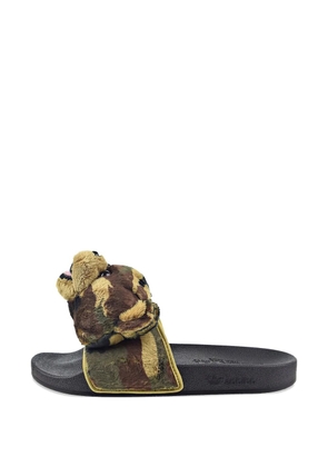 adidas x Jeremy Scott camouflage slides - Brown