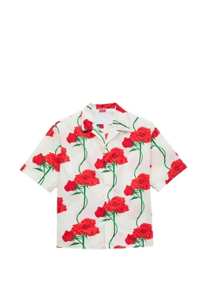Kenzo Archive Rose hawaiian shirt - White