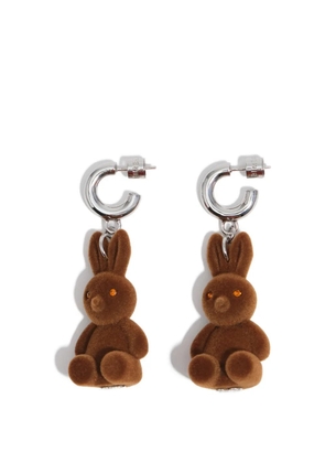 Bimba y Lola bunny hoop earrings - Silver