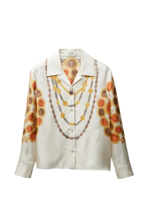 Versace coin print shirt - Neutrals