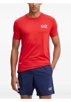 Ea7 Emporio Armani logo-print T-shirt - Red